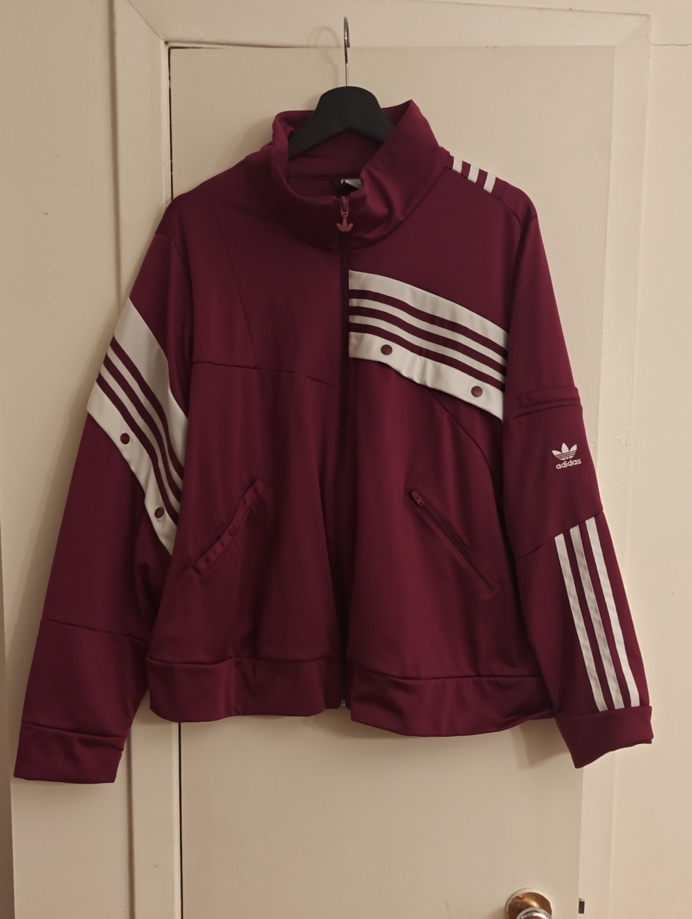 adidas Daniëlle Cathari Burgundy Track Jacket